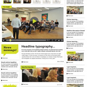 Design av utbildningssajt